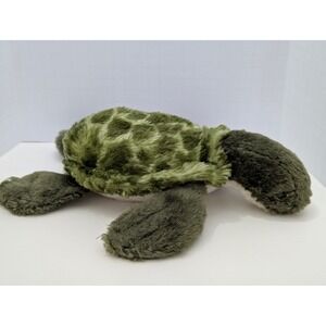 The Petting Zoo Sea Turtle Plush Stuffed Animal Green Shell 11 Inch Toy Vintage